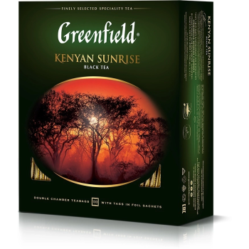 Чай Greenfield черный Kenyan Sunrise 100пак*2г