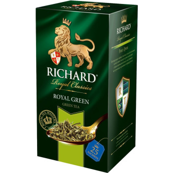 Чай зелёный Richard Royal Green, 25 x 2 г