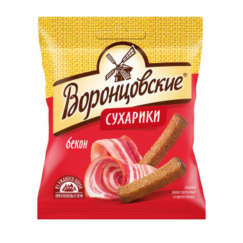 Сухарики Воронцовские с беконом, 40 г