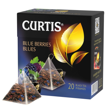 Чай черный Curtis Blue Berries Blues пирамидки, 20 пакетиков