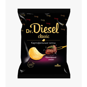 Чипсы из натурального картофеля Dr. Diesel Мраморный Стейк 120г