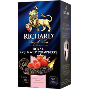 Чай черный Royal Goji & Wild Strawberry, 25 пакетиков