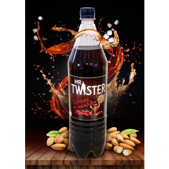 Напиток пивной Mr. Twister Коньяк-Миндаль 6.4%, 1.3л ПЭТ