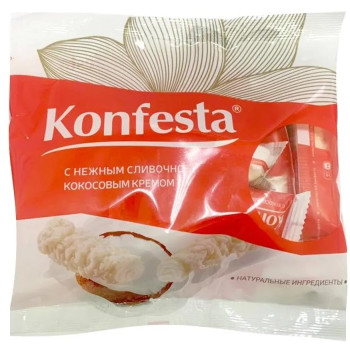 Конфеты Konfesta с кокосовой начинкой, 180г