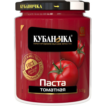 Томатная паста 500гр (КУБАНОЧКА)