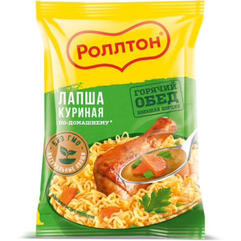Роллтон Лапша (пакет) 85г Куриная по-домашнему 