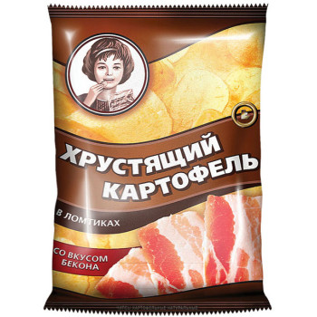 Чипсы картофельные со вкусом бекона Хрустящий картофель 70 г