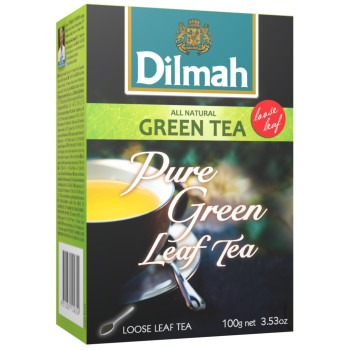 Чай Dilmah Natural Green зеленый листовой, 100 г.