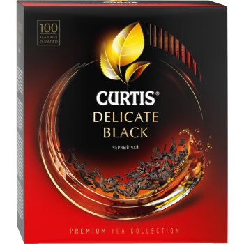 Curtis чай  Delicate Black 100 пак по 1.7г черный