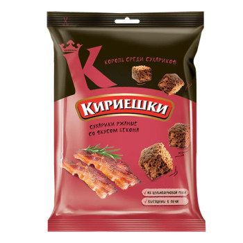 Сухарики Кириешки 100г Бекон