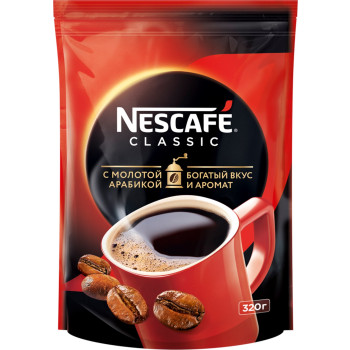 Кофе растворимый Nescafe Classic, 320г