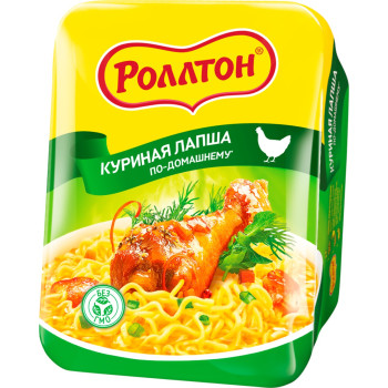 Лапша Роллтон с курицей по-домашнему, 90г