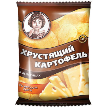 Чипсы Хрустящий картофель со вкусом сыра, 70г