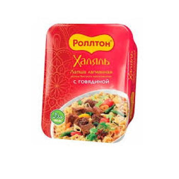 Роллтон Лапша (лоток) 90г  Лагманная с Говядиной Халяль