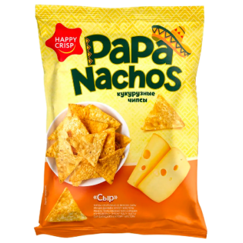 Чипсы Кукурузные Papa Nachos  75г.  Сыр