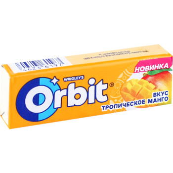 Жевательная резинка Orbit Тропическое манго, 13.6г