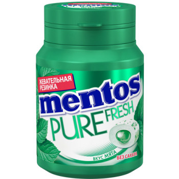Жевательная резинка Mentos Pure Fresh со вкусом Мяты, 54 г