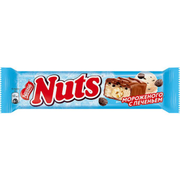 Натс Батончик 60г мороженое с печеньем