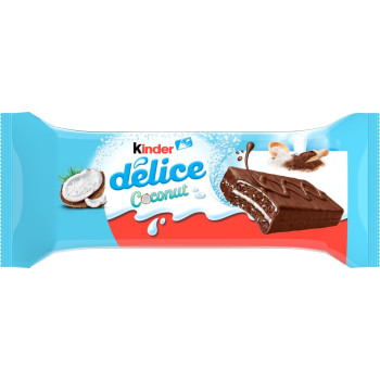 Пирожное Kinder Delice с кокосом и молочной начинкой, 37г