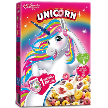 Готовый завтрак Kellogg's Unicorn Радужные колечки, 195 г