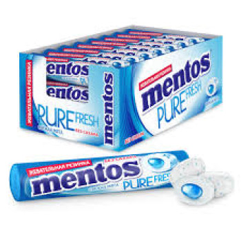 Жевательная резинка Mentos Pure Fresh вкус Мята, 15,5 г