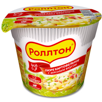 Роллтон Пюре Стакан 40г. Мясо