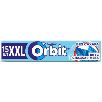 Жевательная резинка Orbit XXL Сладкая мята 20.4 г