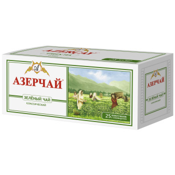 Азерчай Чай Зелёный 25 пак.