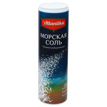 Соль Морская Мелкая ЙОД 250г. (АТЛАНТИКА)